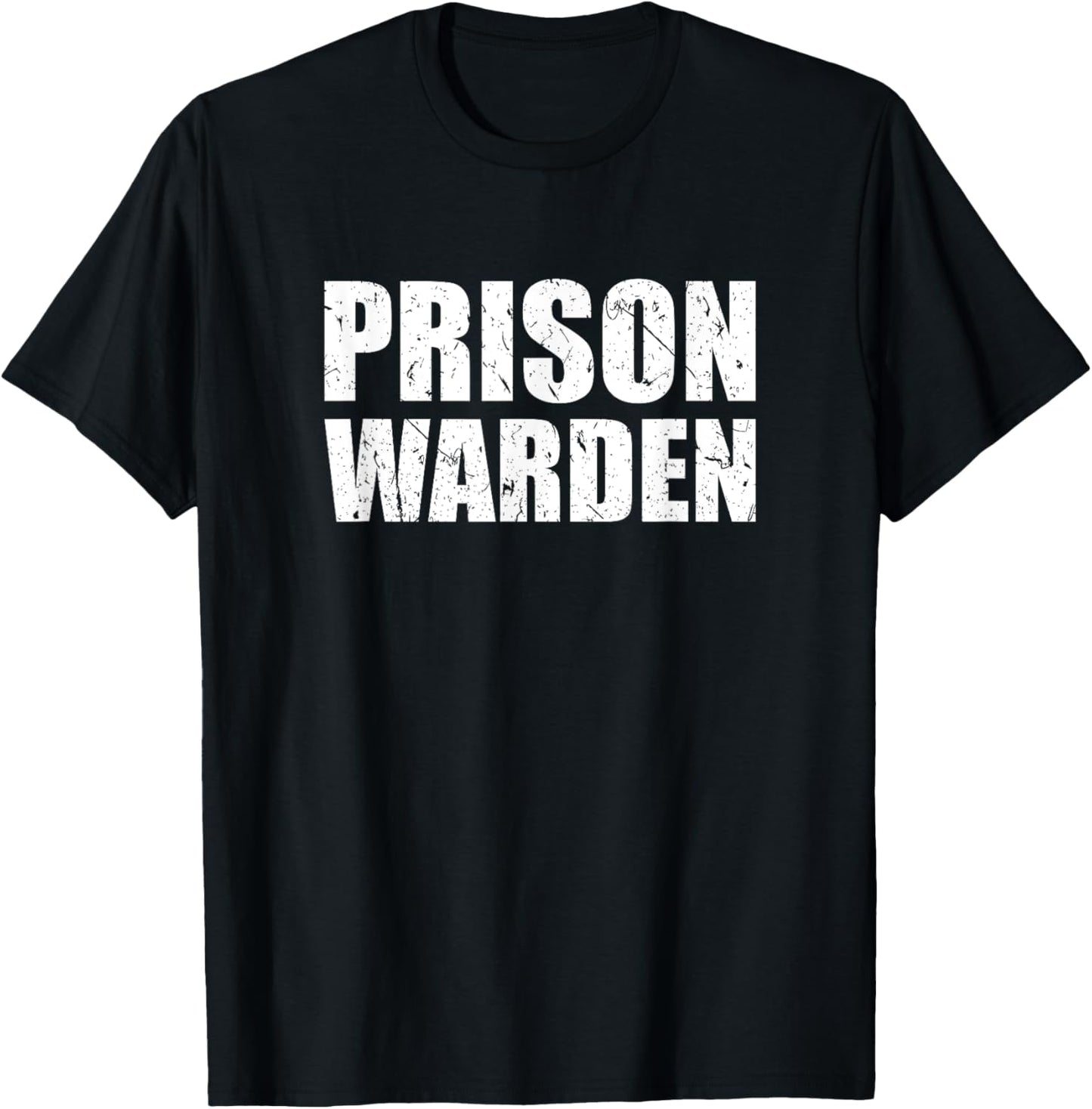 Prison Warden Costume Jail Corrections Officer Halloween T-Shirt - T-Shirt | Black