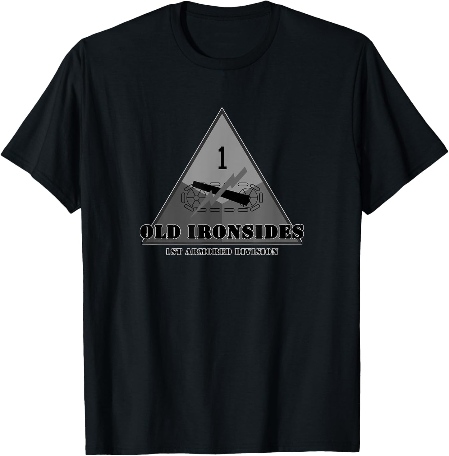 1st Armored Division Emblem with Motto Army Veteran Gift T-Shirt - T-Shirt | Black