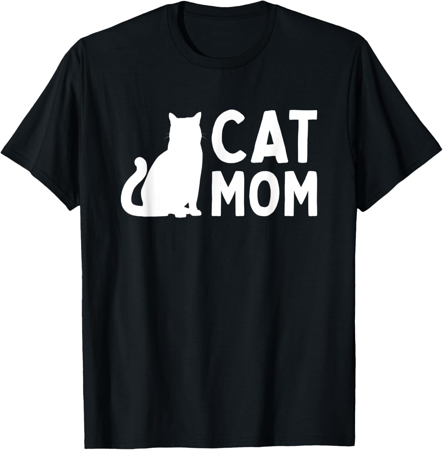 Best Cat Mom Mothers Day Women Wife Kitty Mommy Mama T-Shirt - T-Shirt | Black