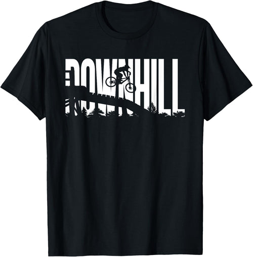 Downhill Silhouette - Downhill Rider Mountainbike Rider MTB