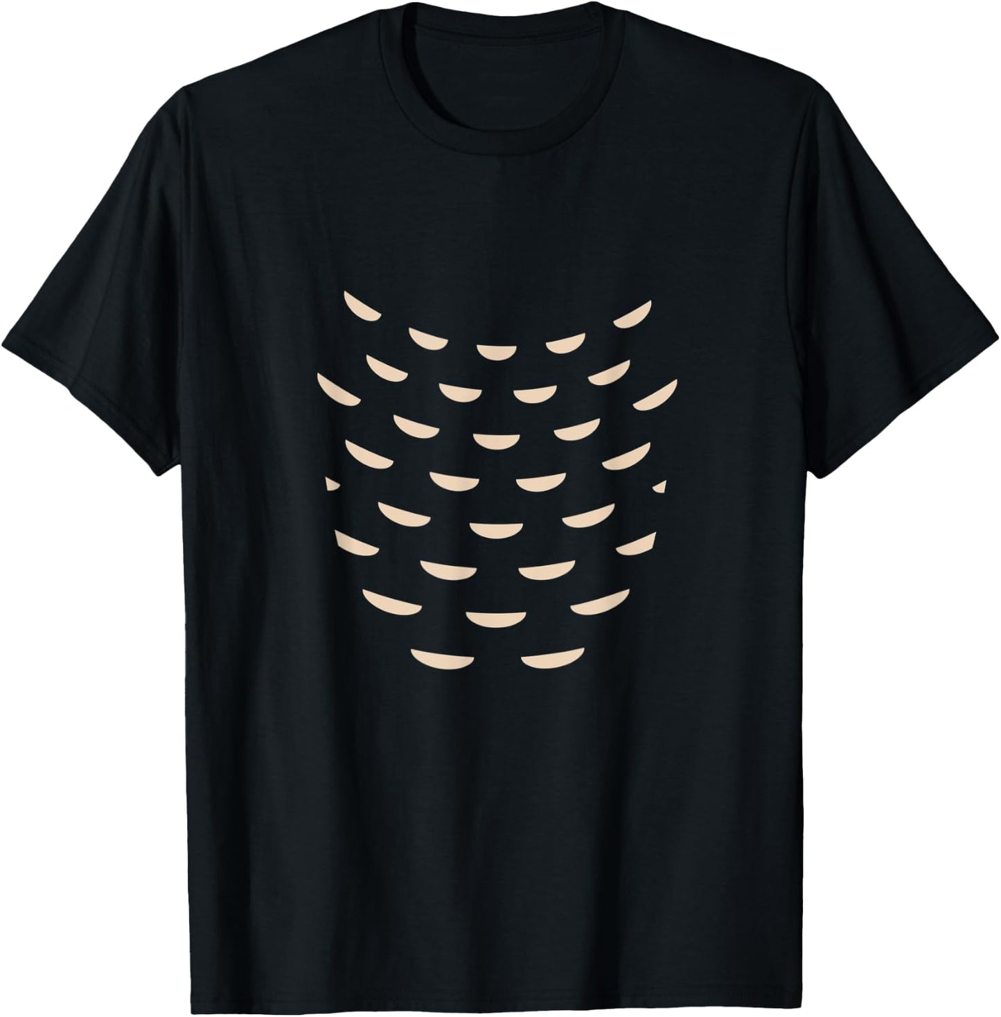Cute Owl Belly Pattern Costume T-Shirt - T-Shirt | Black