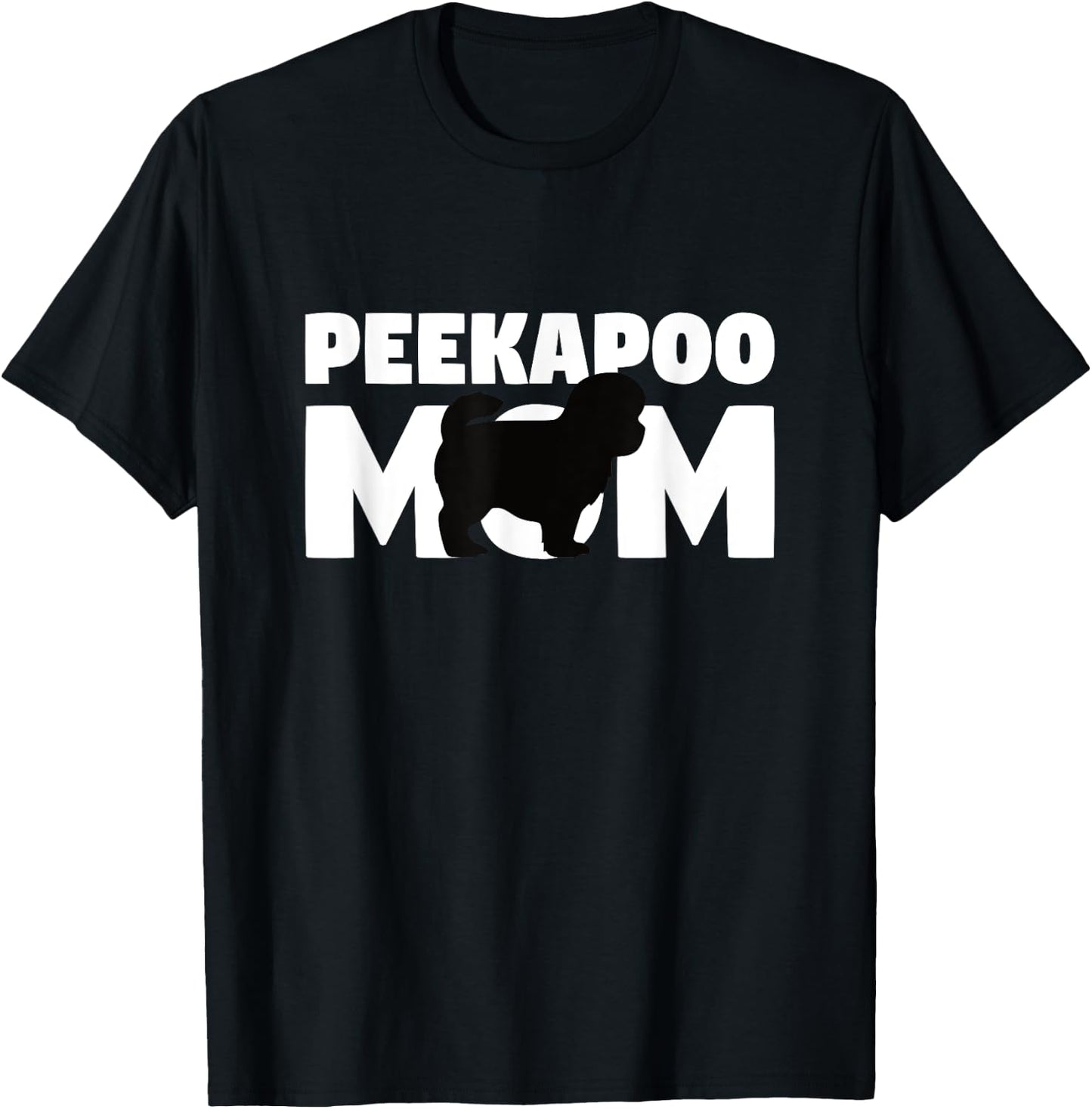 Peekapoo Gift Dog Mother 'Peekapoo Mom' Funny Peekapoo Women Kids T-Shirt - T-Shirt | Black