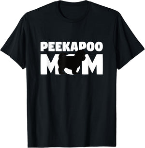 Peekapoo Gift Dog Mother 'Peekapoo Mom' Funny Peekapoo Women Kids T-Shirt - T-Shirt | Black