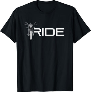 Motorcycle Apparel - RIDE Motorcycle T-Shirt - T-Shirt | Black