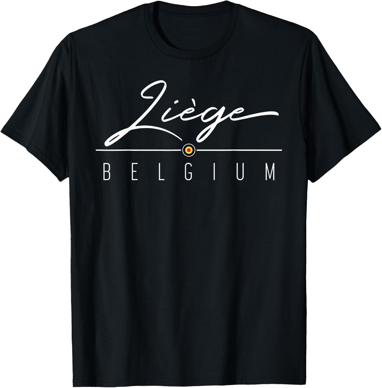Liege Belgium Shirt , Men, Girls & Boys T-Shirt - T-Shirt | Black