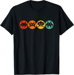 80s Video Game Vintage Retro Arcade T-Shirt - T-Shirt | Black
