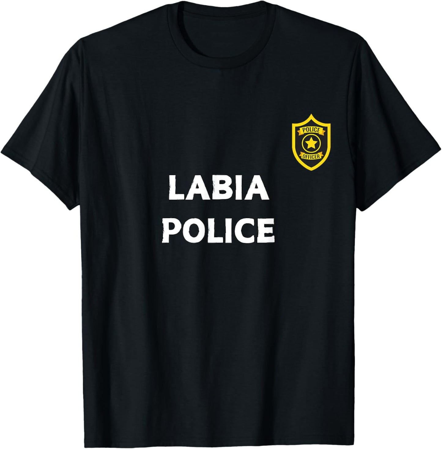 Fun Graphic-Labia Police T-Shirt - T-Shirt | Black
