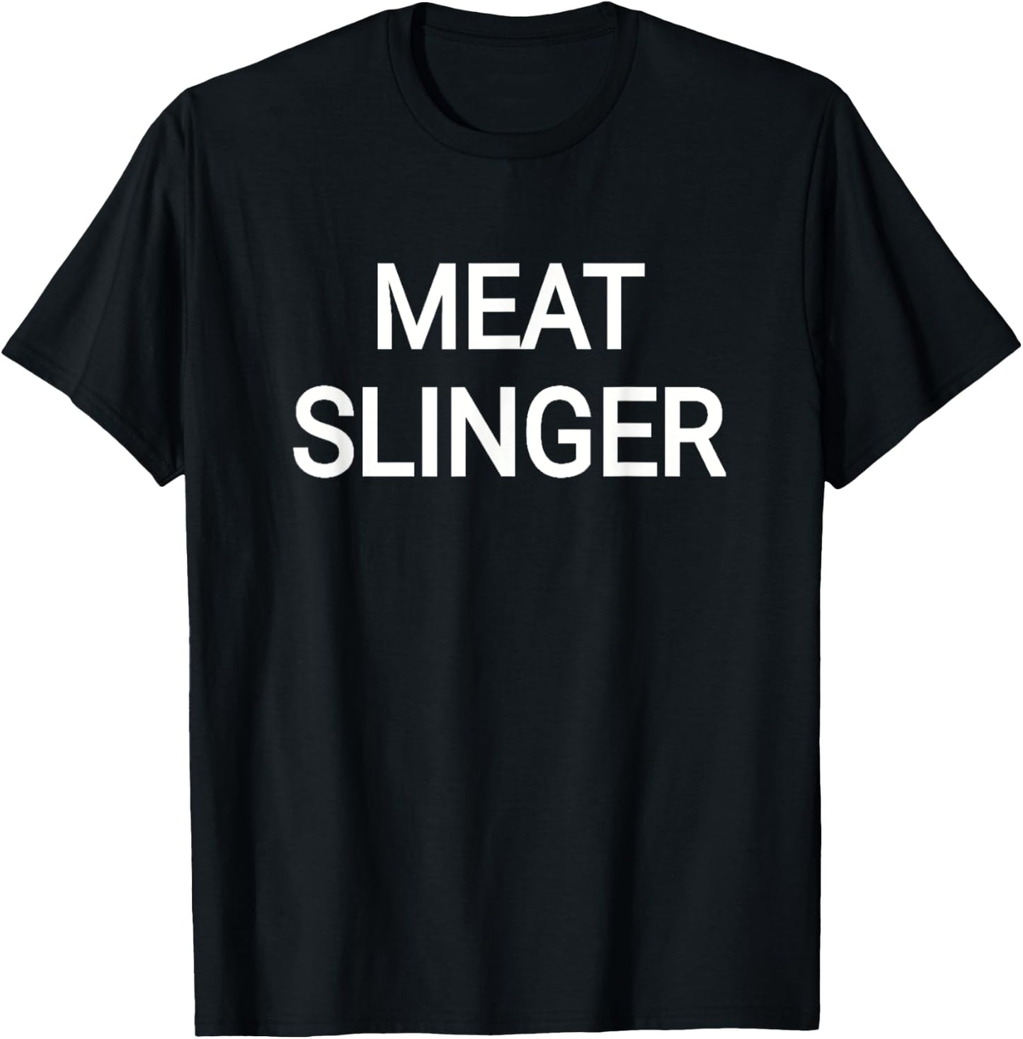 Meat Slinger Funny Football Cookout Grill Master T-Shirt - T-Shirt | Black