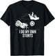 Funny I Do My Own Stunts Cool Motorcycle Gift Women T-Shirt - T-Shirt | Black