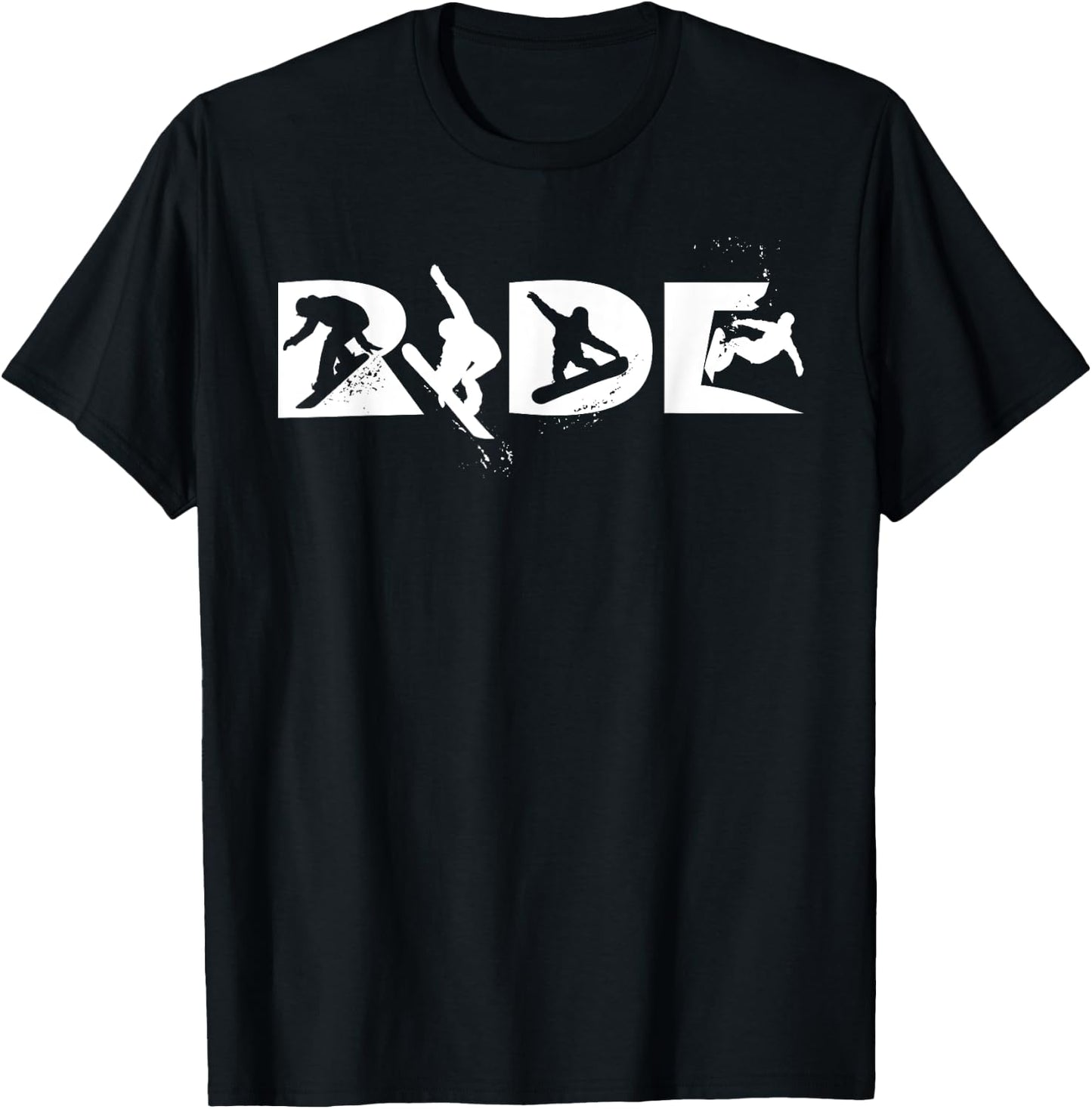 RIDE Snowboarding Funny Snowboard Snowboarder Gift Men Boys T-Shirt - T-Shirt | Black