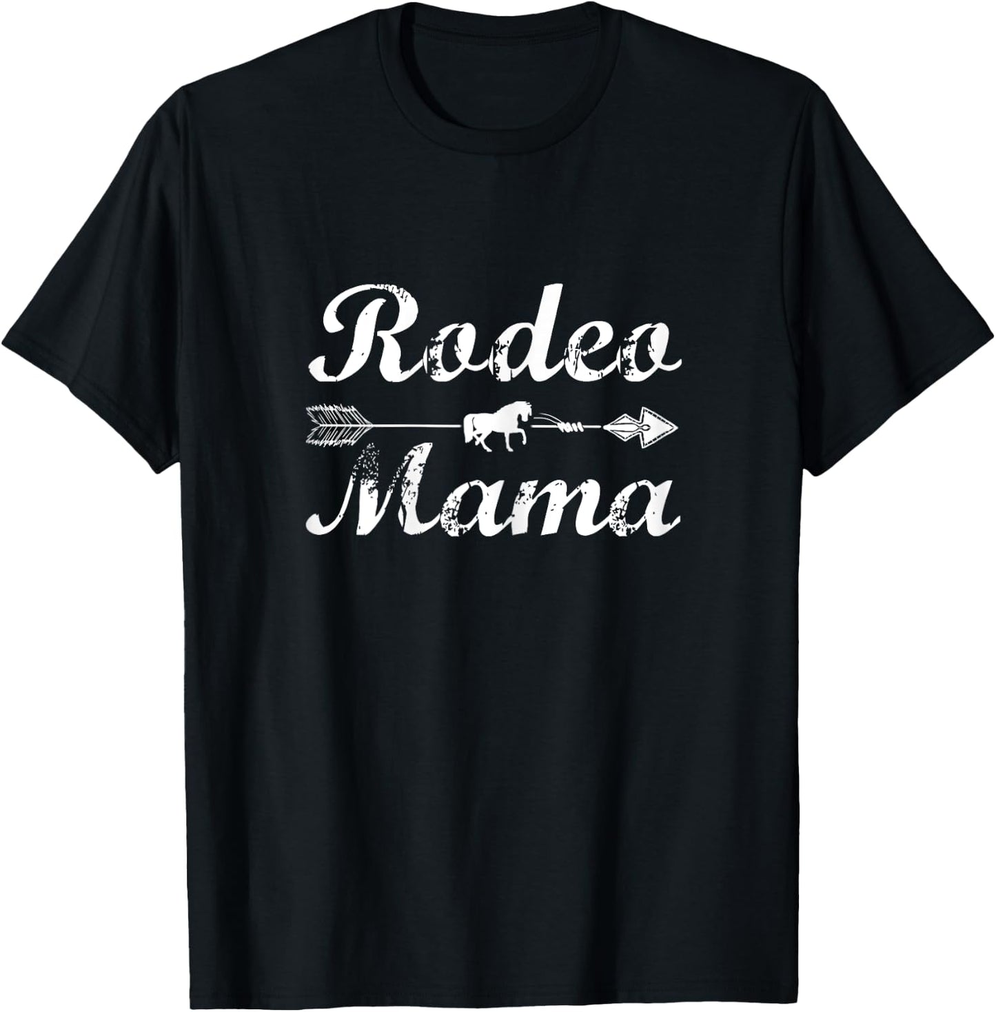 Rodeo Mom Horse Lover Riding Mothers day T-Shirt - T-Shirt | Black