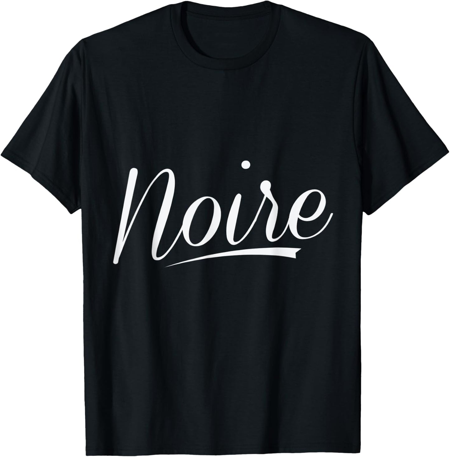 Classic Black and White French Vibe T-Shirt - T-Shirt | Black