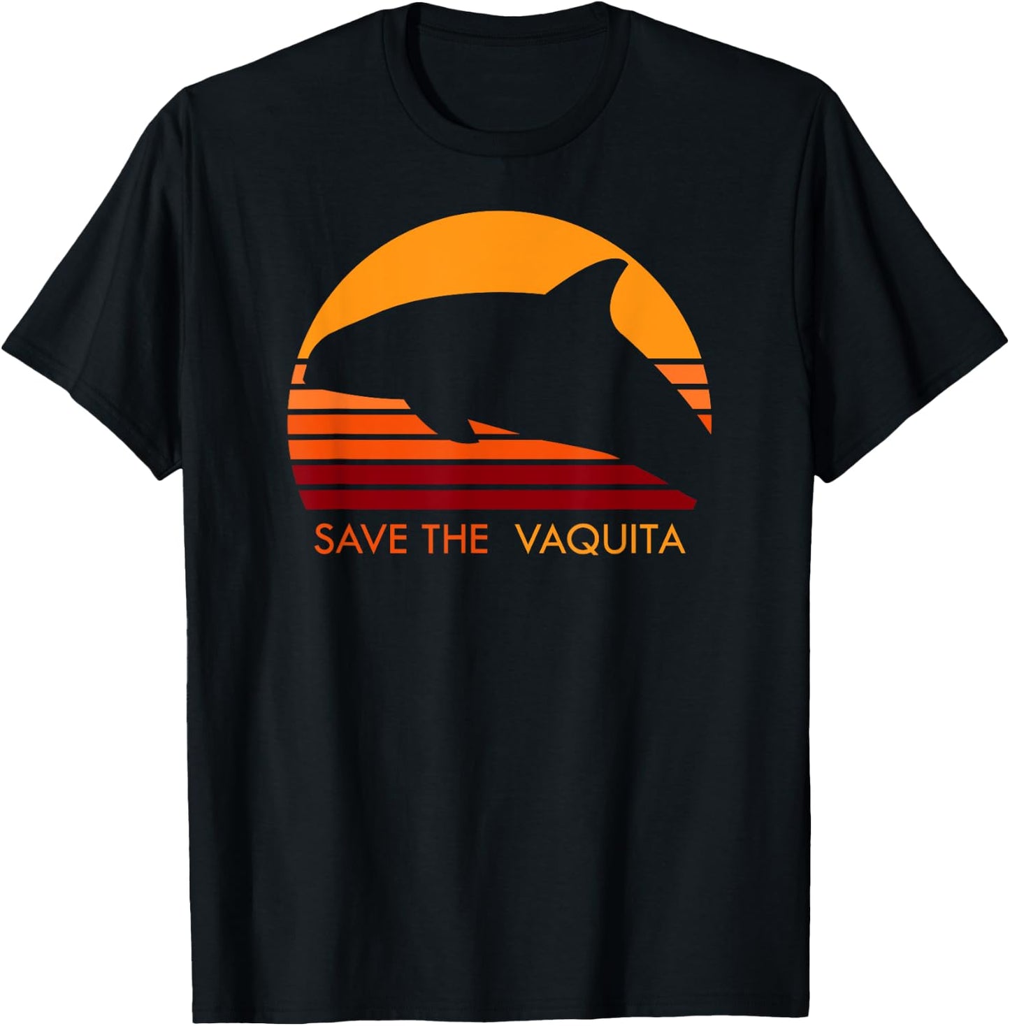 save the Vaquitas from extinction save the Vaquita T-Shirt - T-Shirt | Black
