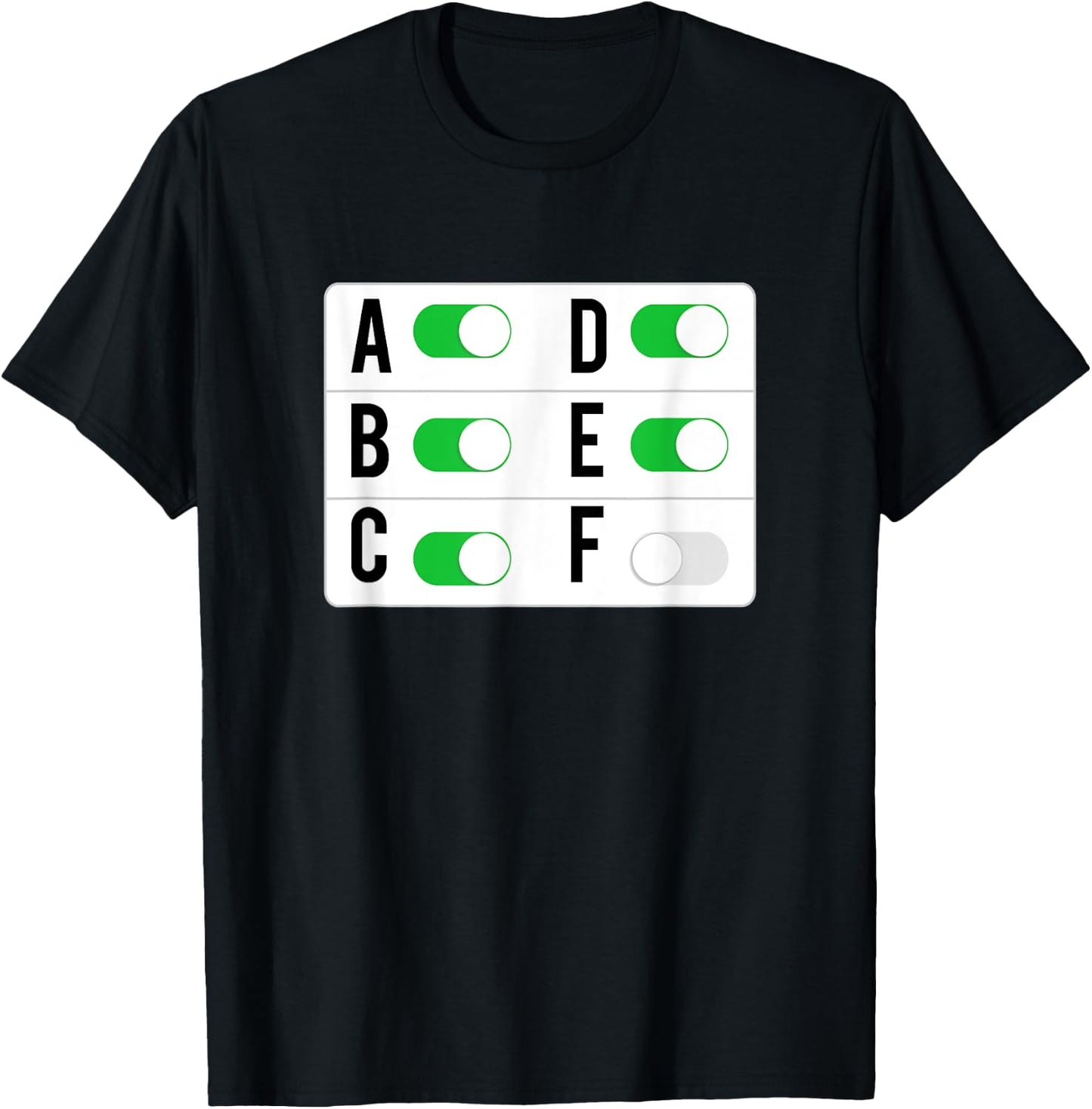 Fuck Off Button | Funny Offensive Sayings Graphic T-Shirt - T-Shirt | Black