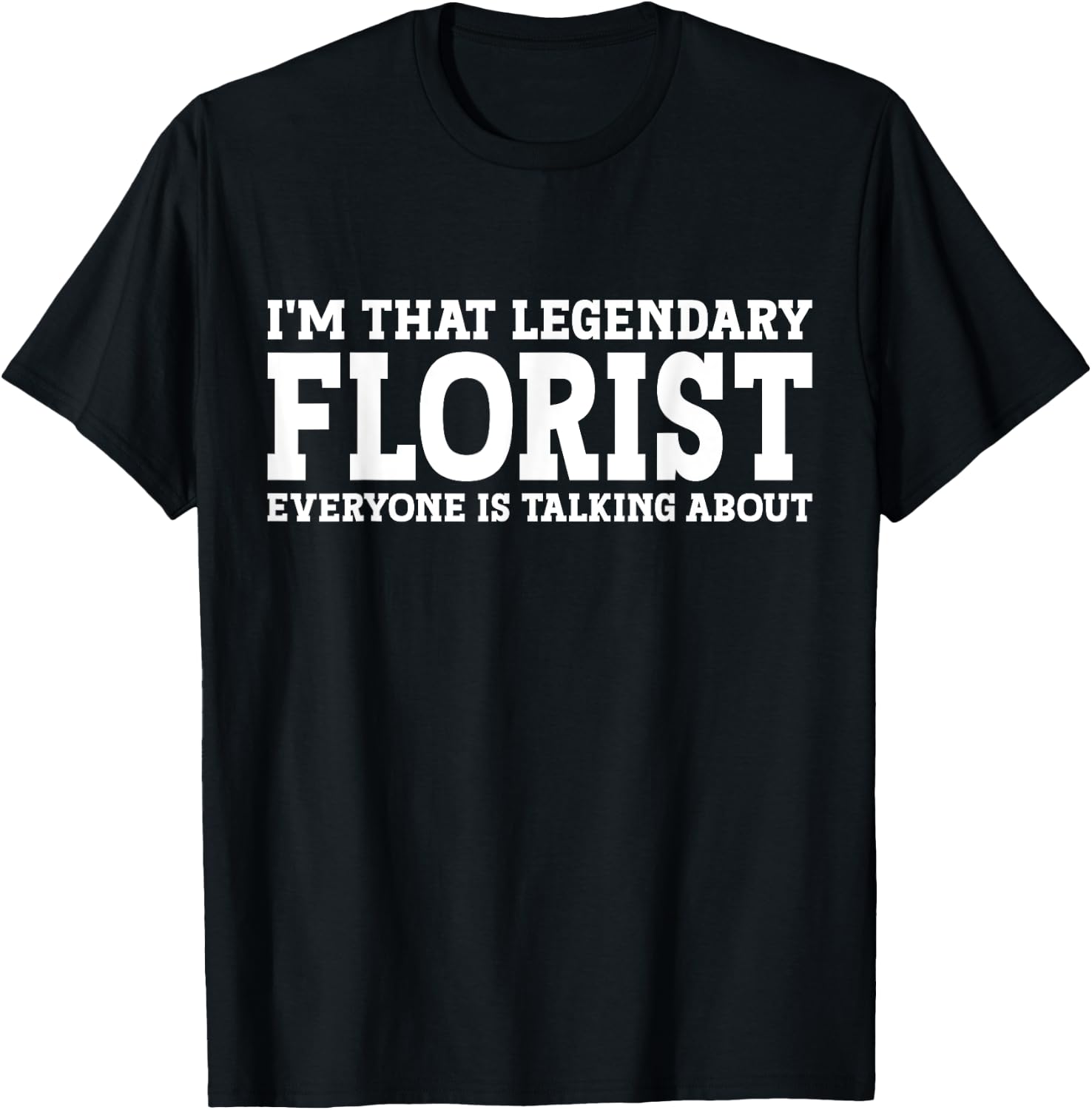 Florist Job Title Employee Funny Worker Profession Florist T-Shirt - T-Shirt | Black