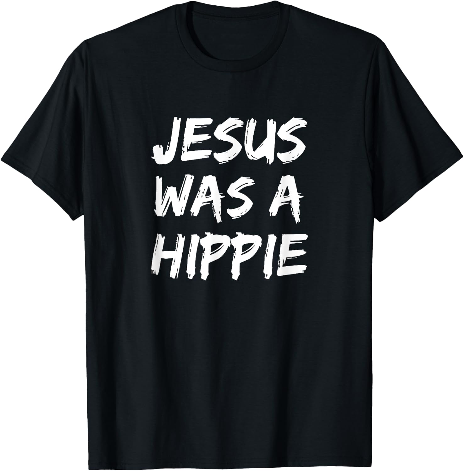 Jesus was a Hippie T-Shirt - T-Shirt | Black