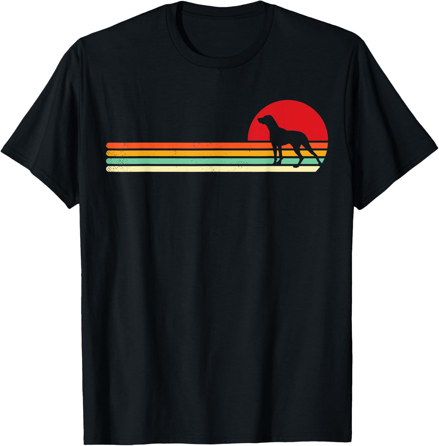 Retro German Shorthaired Pointer Gifts Shorthair Pointer Dog T-Shirt - T-Shirt | Black