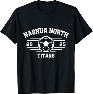 Nashua North Titans Soccer Ball 2025 T-Shirt - T-Shirt | Black