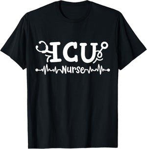 Intensive Care Unit Nurse ICU Nurse T-Shirt - T-Shirt | Black