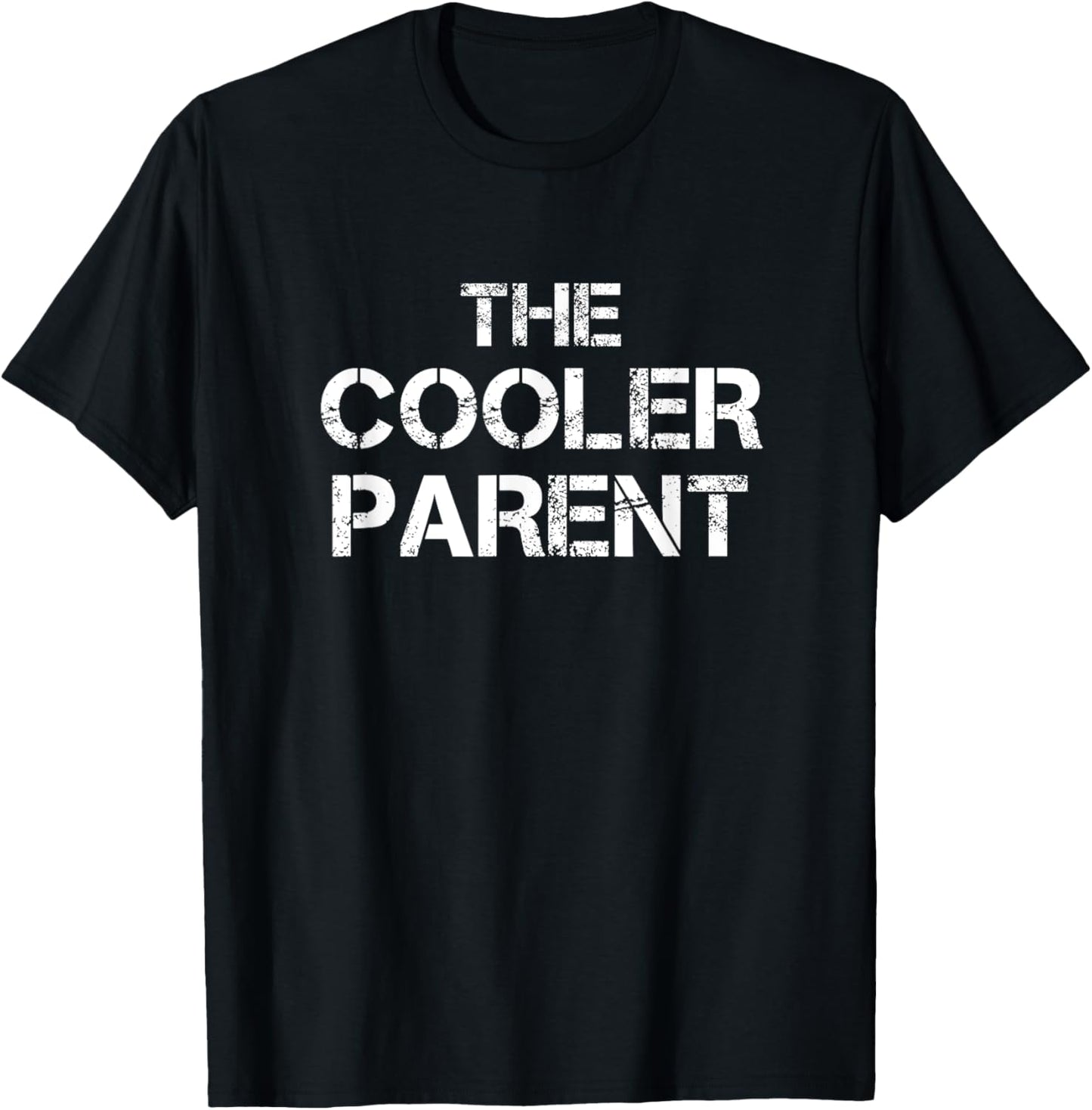 The Cooler Parent - Distressed T-Shirt - T-Shirt | Black