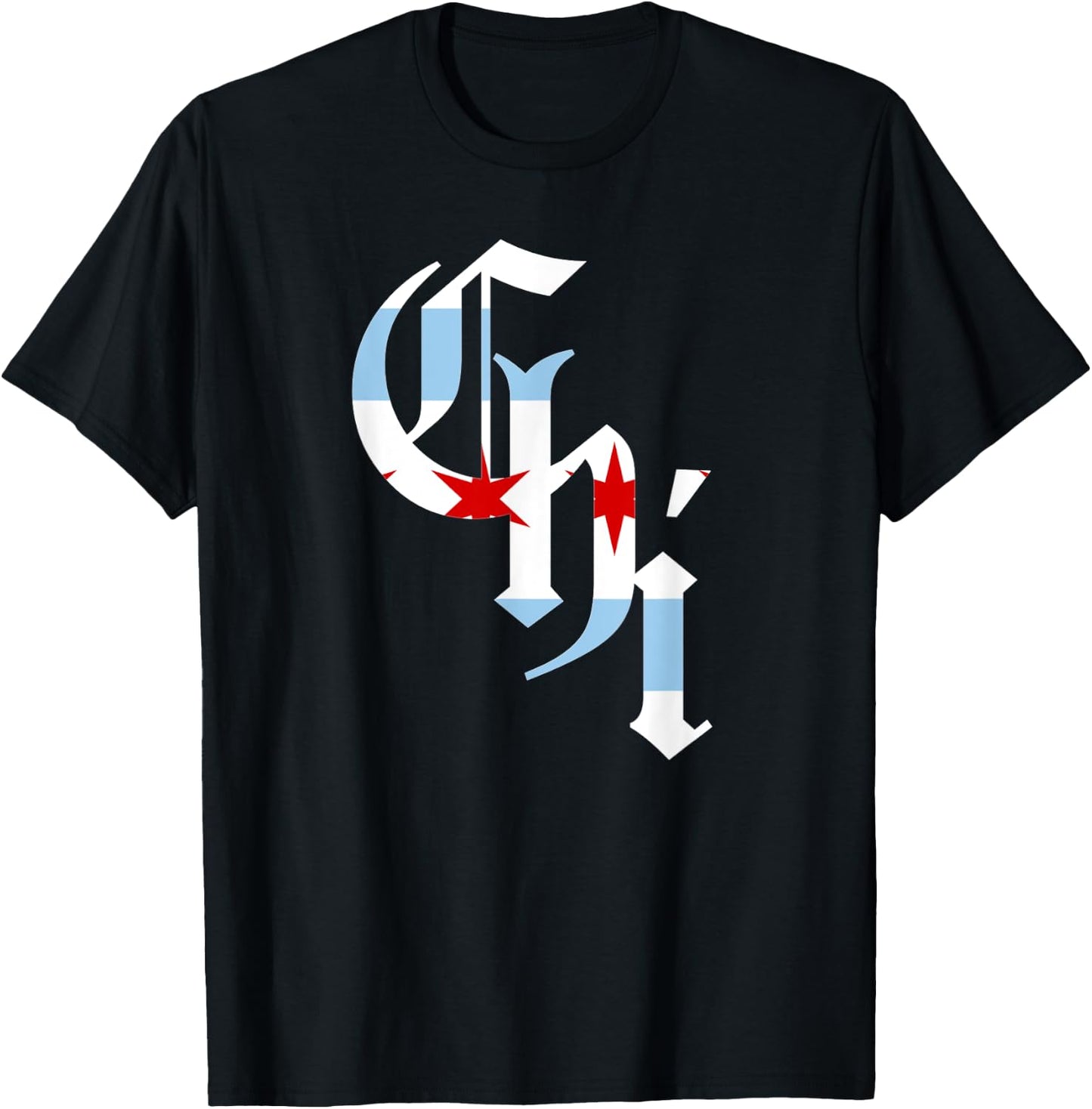 CHI Chicago Flag City T-Shirt - T-Shirt | Black