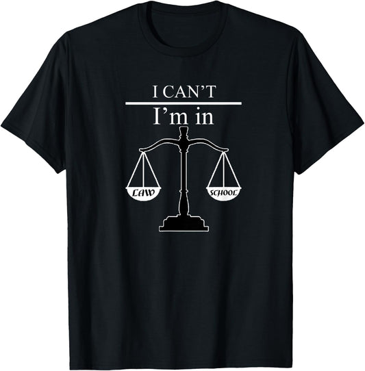 Law School T Shirt Women| Man Gift T-Shirt - T-Shirt | Black