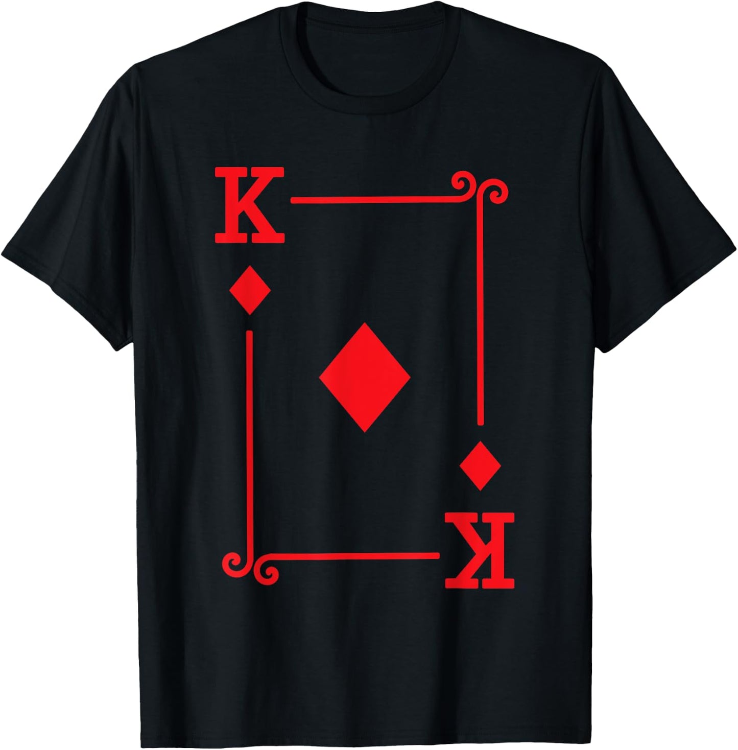 King Diamonds Card Costume - Playing Cards - King Diamonds T-Shirt - T-Shirt | Black