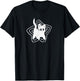 90s Y2K Cute Scary Scared Cat Tomcat Women Kids T-Shirt - T-Shirt | Black