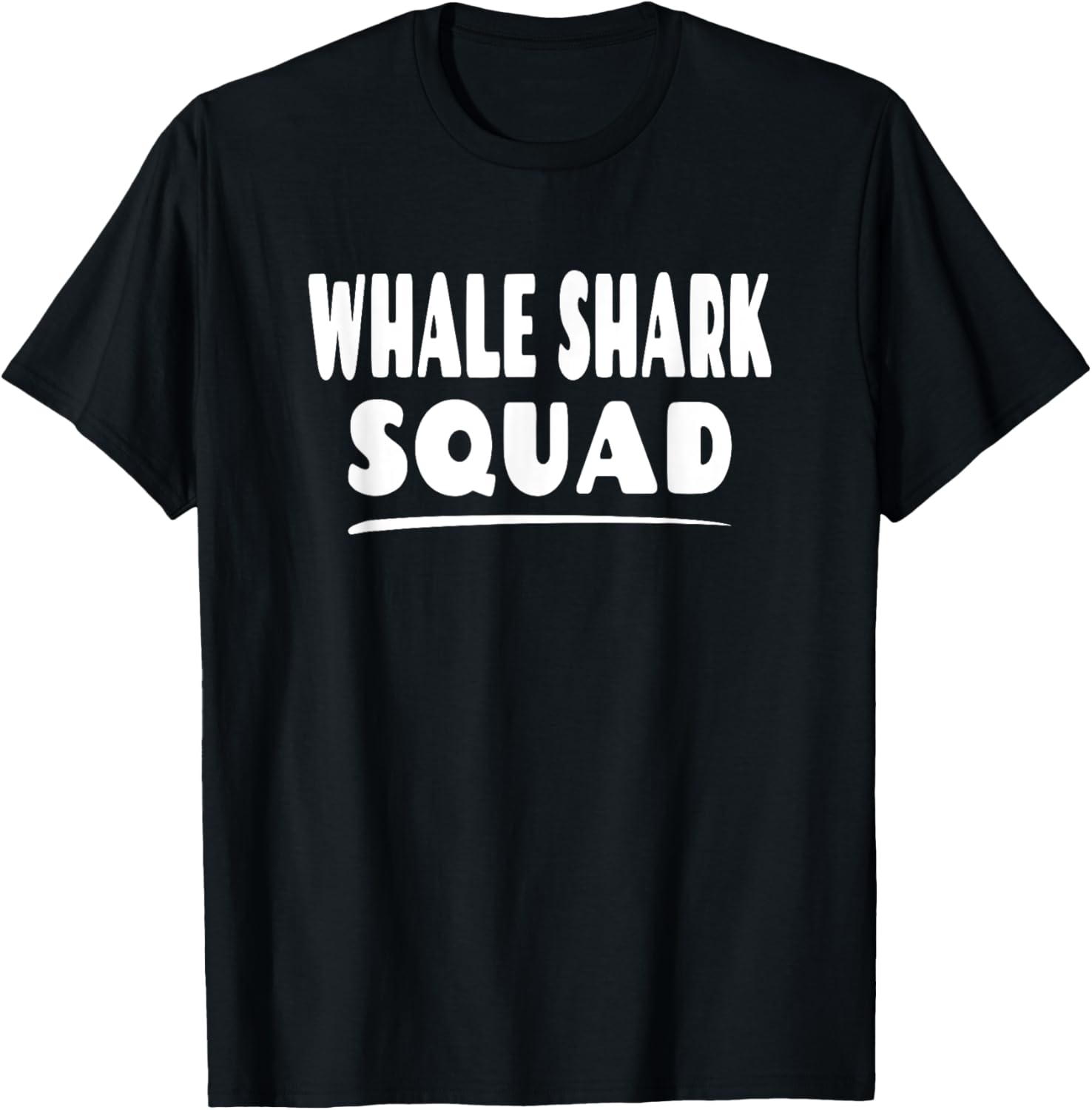 Whale Shark Squad - Fun Matching Group Shark Lover T-Shirt - T-Shirt | Black