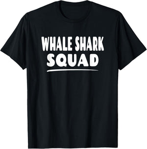Whale Shark Squad - Fun Matching Group Shark Lover T-Shirt - T-Shirt | Black