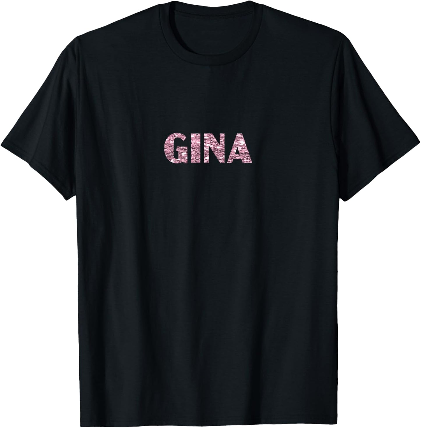Gina Heart Pink T-Shirt - T-Shirt | Black