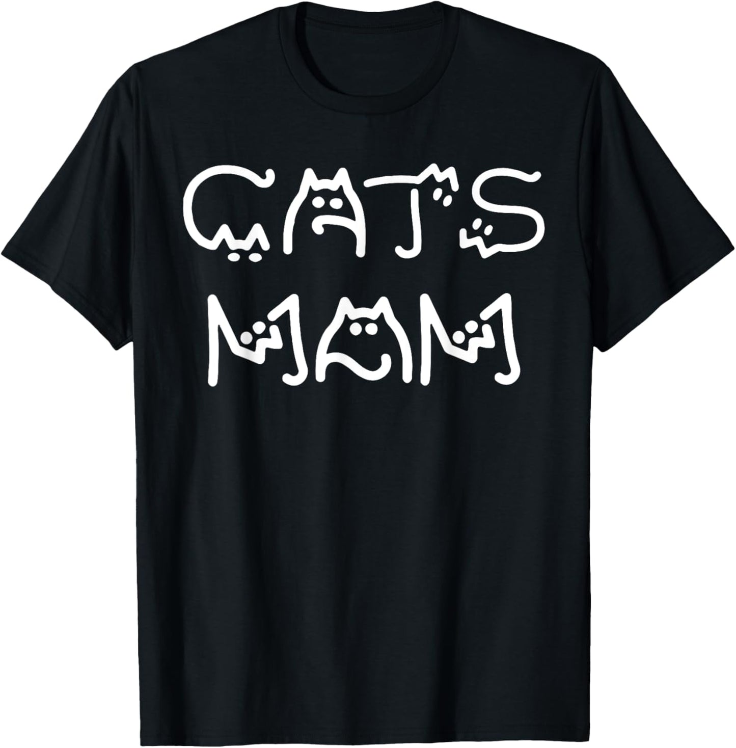 Funny Cats Mom Mothers Day T-Shirt - T-Shirt | Black