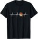 Sparrow Heartbeat Cute House Sparrow Bird T-Shirt - T-Shirt | Black
