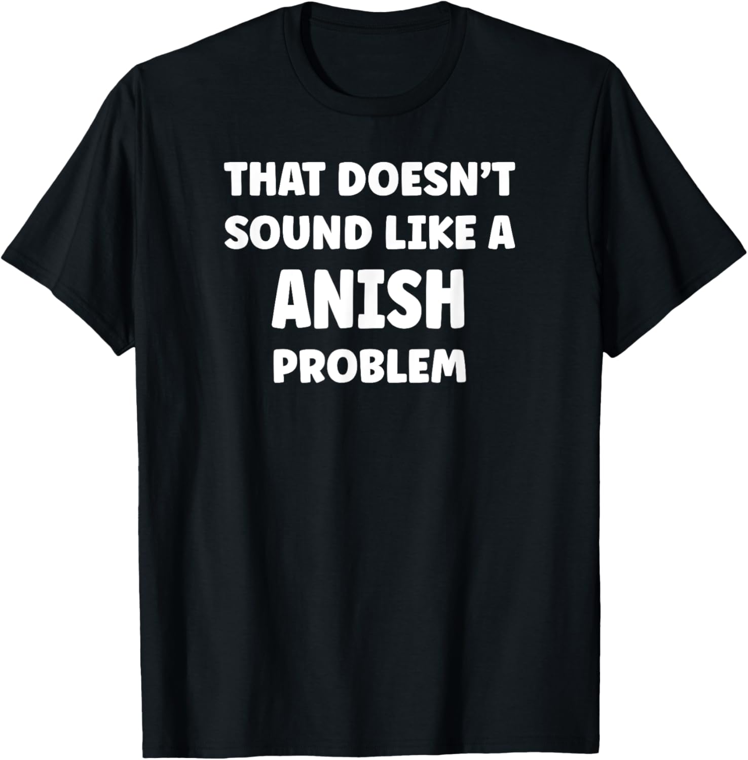 ANISH Personalized Custom Boys ANISH Name T-Shirt - T-Shirt | Black