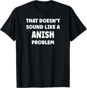 ANISH Personalized Custom Boys ANISH Name T-Shirt - T-Shirt | Black