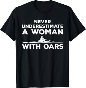 Funny Rowing Girls Row Crew Paddling Oar Scullers T-Shirt - T-Shirt | Black