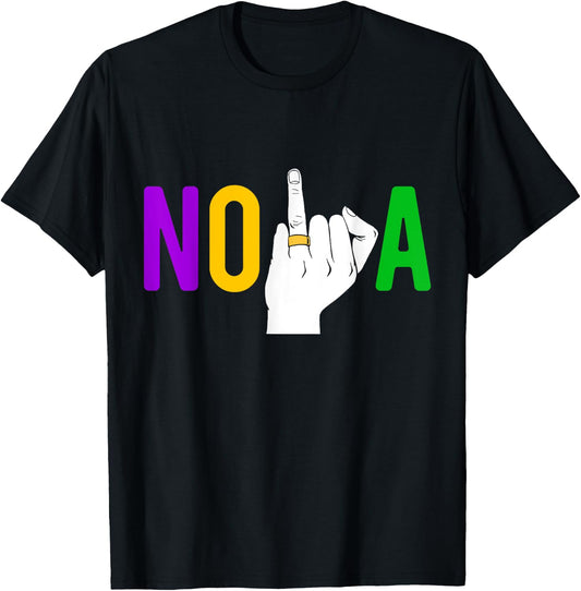 New Orleans Bachelorette Party Ring Mardi Gras Girls Trip T-Shirt - T-Shirt | Black