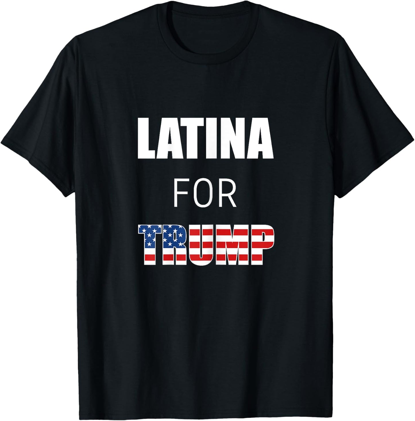 Latinos For Trump 2020 Election President Hispanic Women T-Shirt - T-Shirt | Black