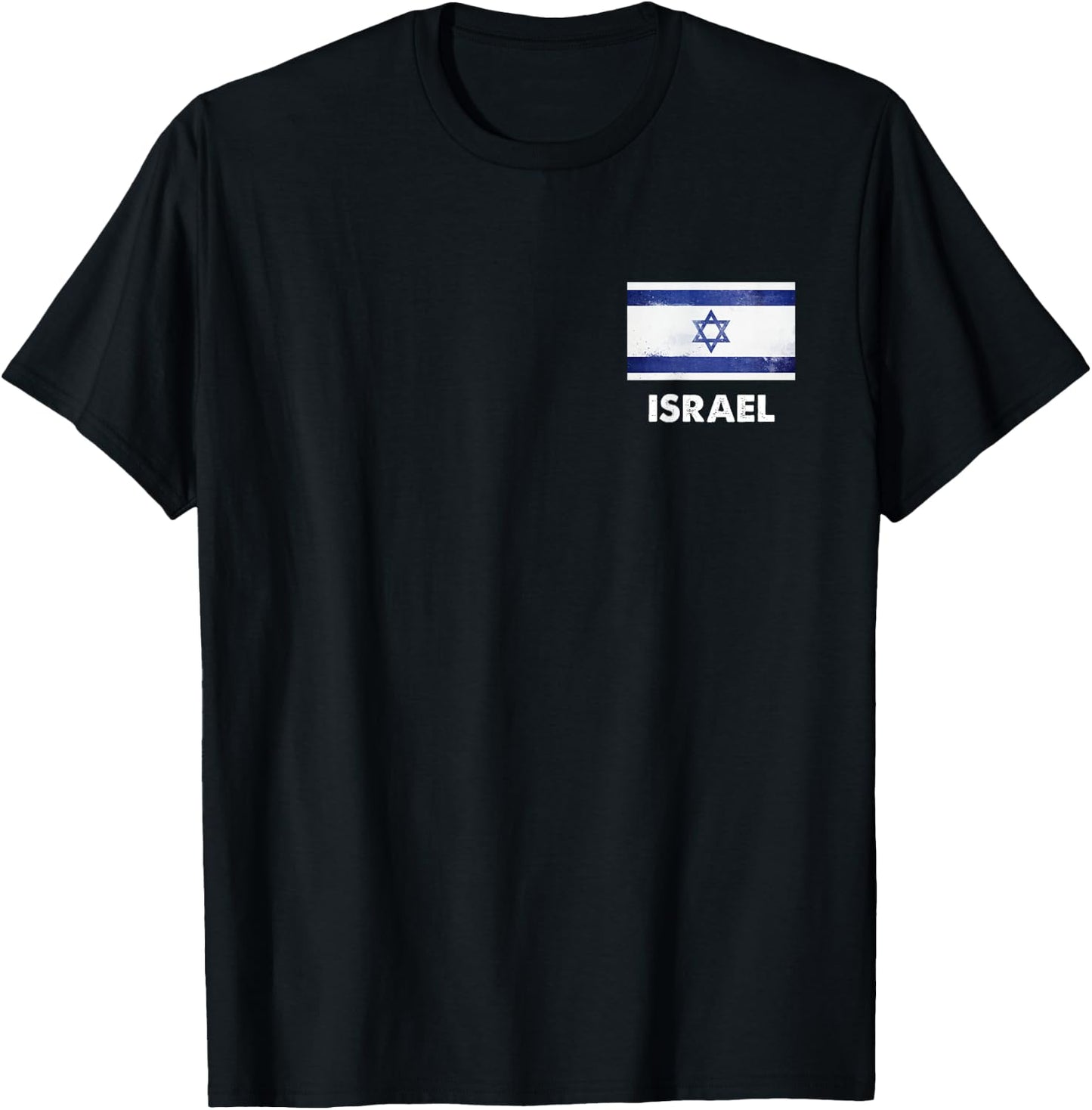 Israel Flag Jersey | Israeli T-Shirt - T-Shirt | Black