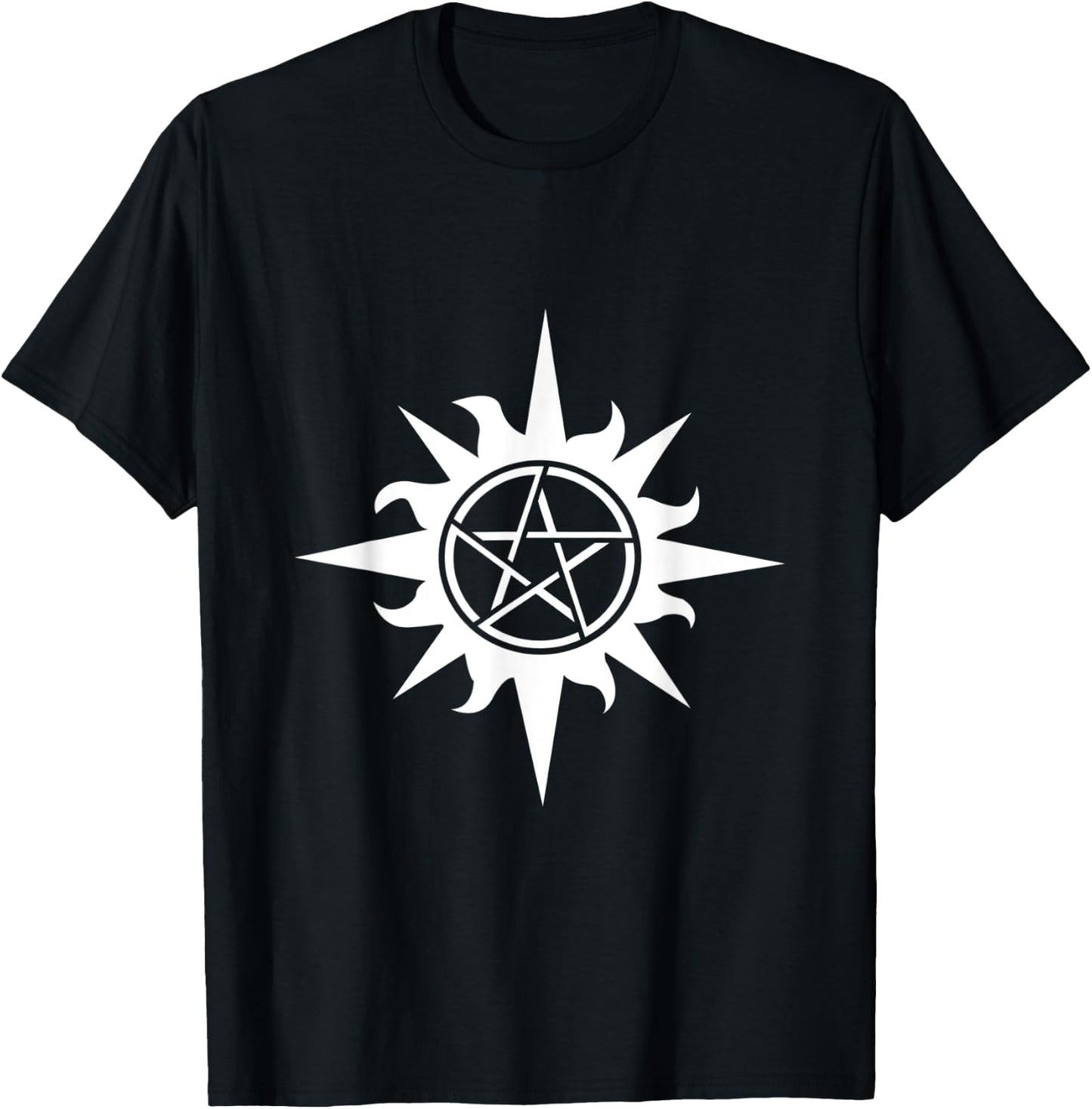 Anti Possession Pentagram Demonic Symbol T Shirt T-Shirt - T-Shirt | Black