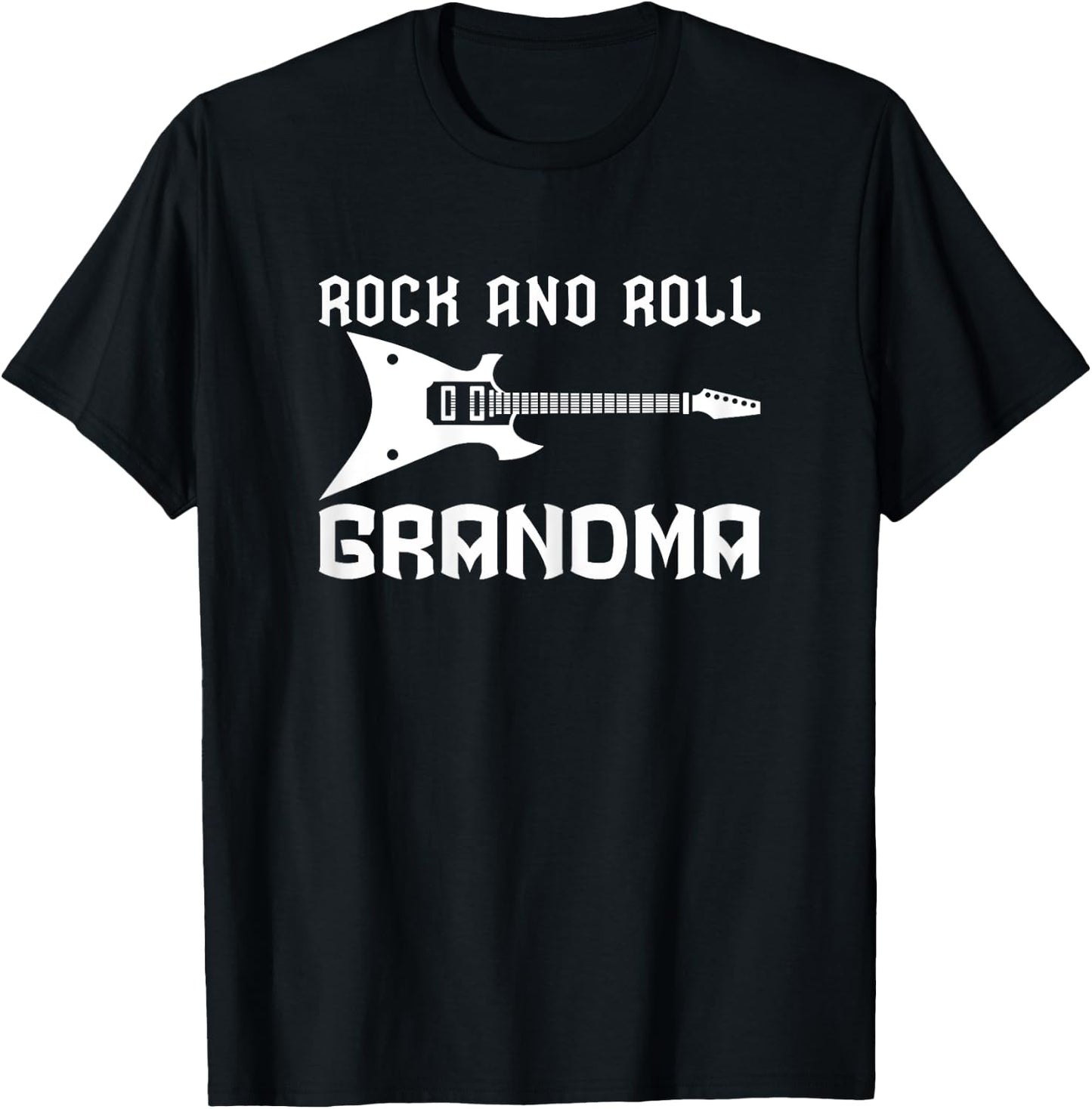 Rock and Roll Grandma Rock n Roll T-Shirt - T-Shirt | Black