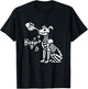 Retro Cute Skeleton Hand Boop Dog Funny Halloween T-Shirt - T-Shirt | Black