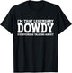 Dowdy Surname Funny Team Family Last Name Dowdy T-Shirt - T-Shirt | Black