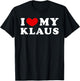 I Love My Klaus, I Heart My Klaus T-Shirt - T-Shirt | Black