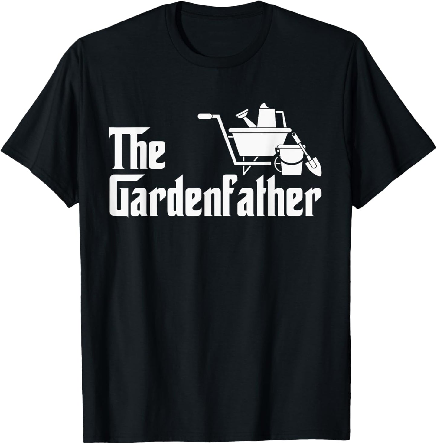 The Funny Gardener's Men The Gardenfather Best Gardening T-Shirt - T-Shirt | Black