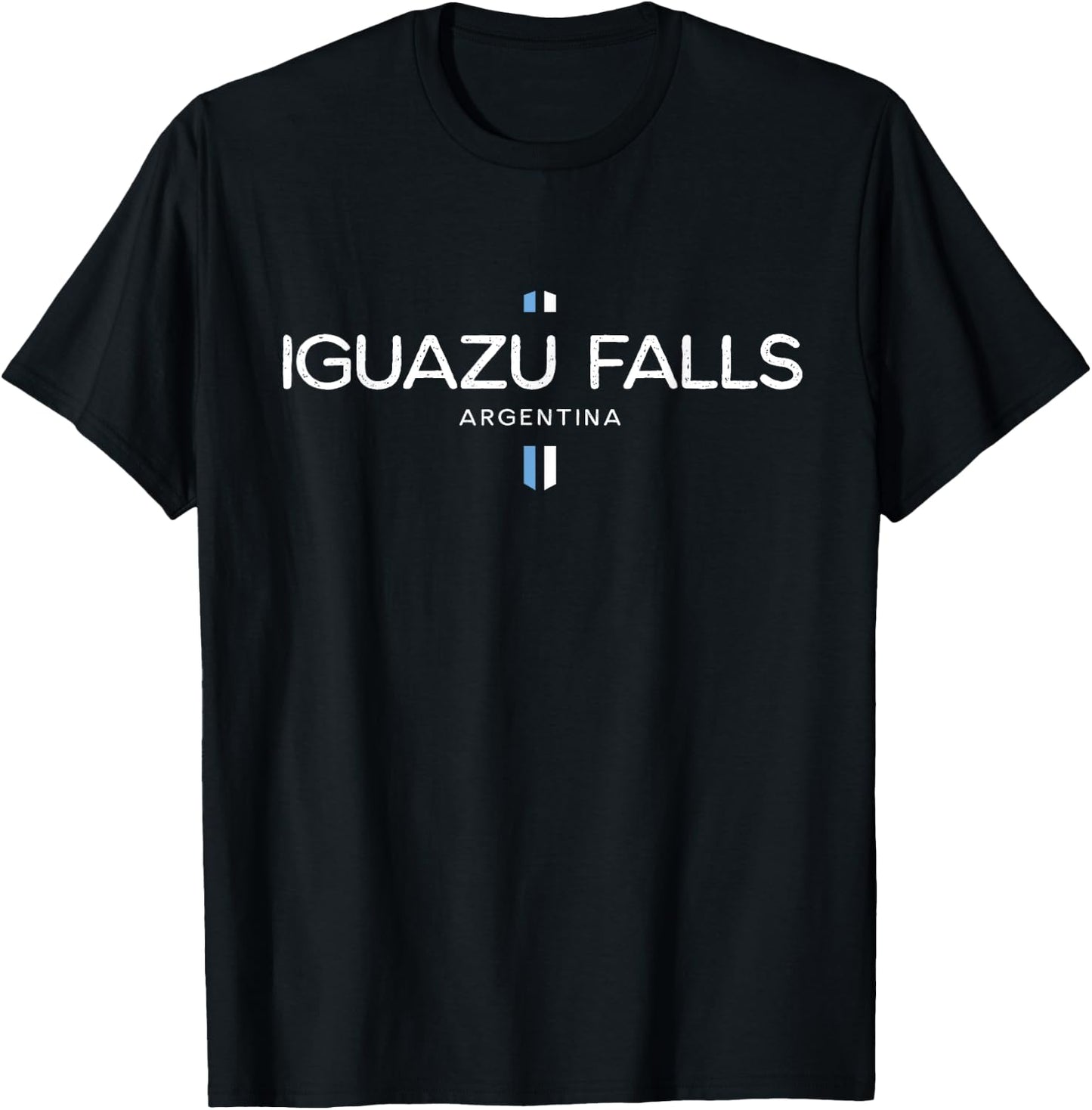 Iguazu Falls Argentina Retro Vintage T-Shirt - T-Shirt | Black