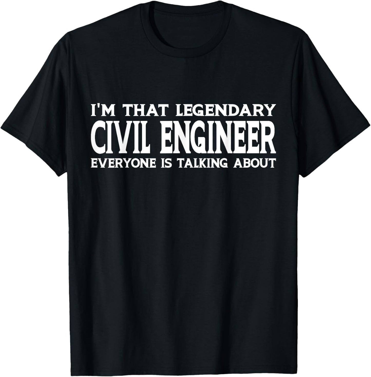 Civil Engineer Job Title Employee Funny Civil Engineer T-Shirt - T-Shirt | Black