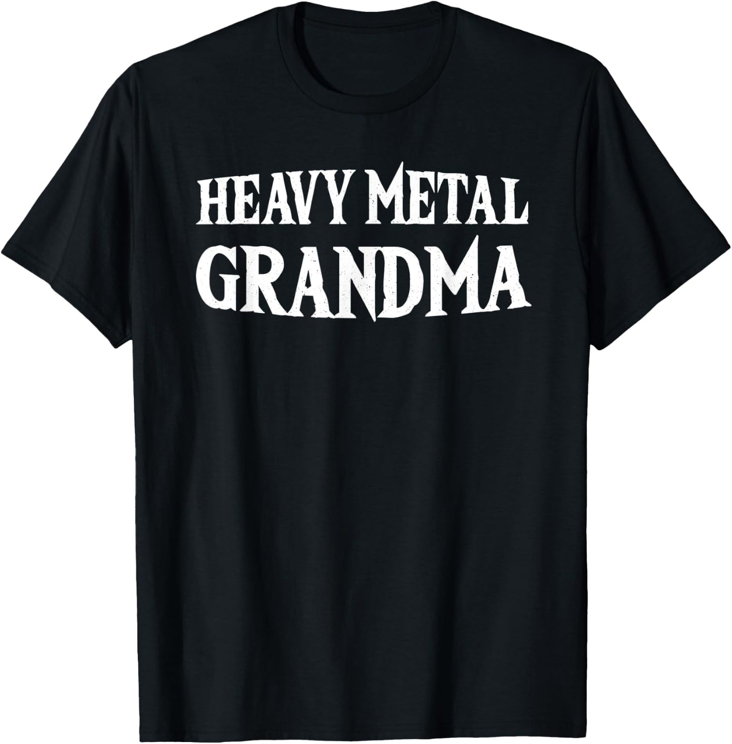 Heavy Metal Grandma Metalhead Family Rock N Roll T-Shirt - T-Shirt | Black