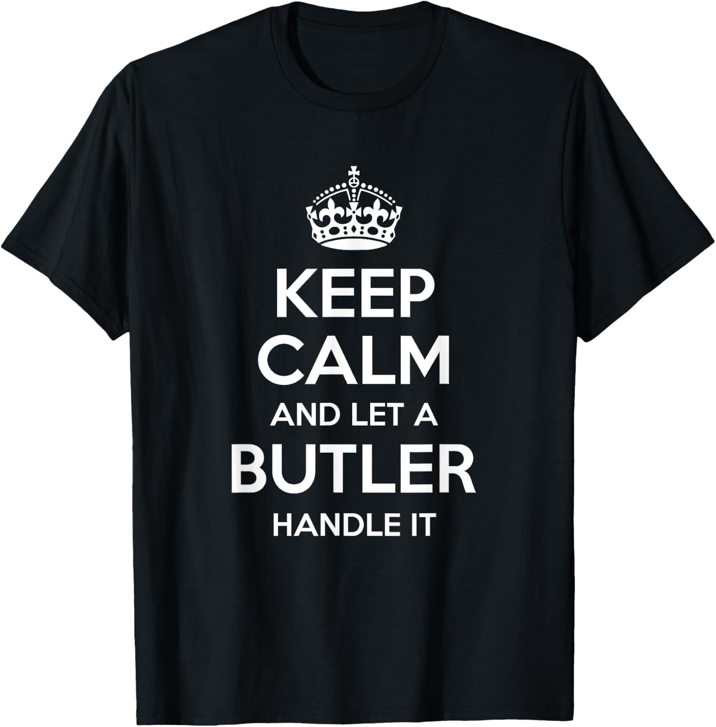 BUTLER Funny Surname Family Tree Birthday Reunion Gift T-Shirt - T-Shirt | Black