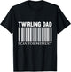Baton Twirler Dad Majorette Twirling Girl Dance Baton T-Shirt - T-Shirt | Black